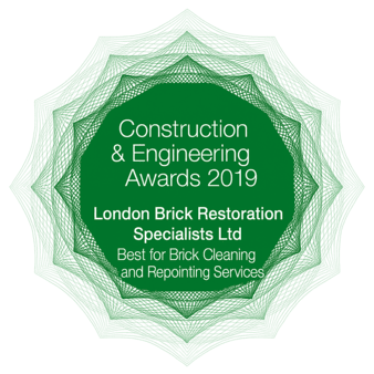 Award Certificate for Excellence in Engineering for London Brick Restoration Specialists ltd